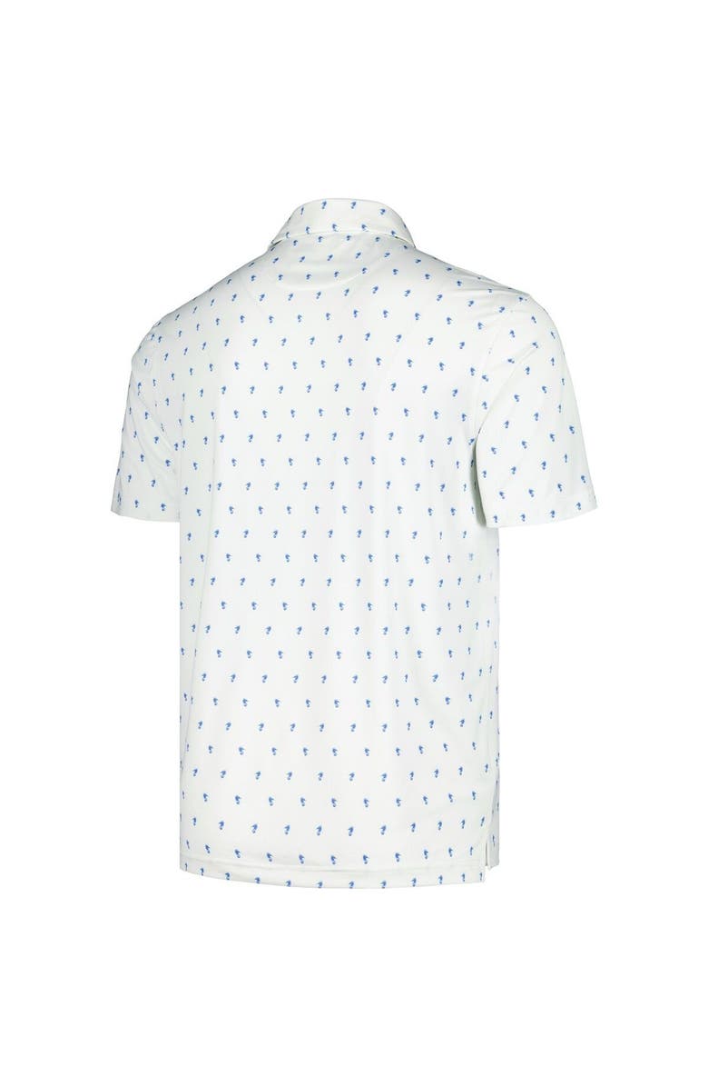 Full Turn Men's White Churchill Downs The Whichway Print Polo, Alternate, color, 