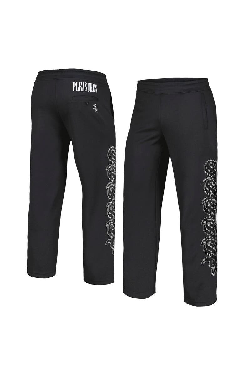 PLEASURES Men's PLEASURES Black Chicago White Sox Pitcher Track Pants, Main, color, Black