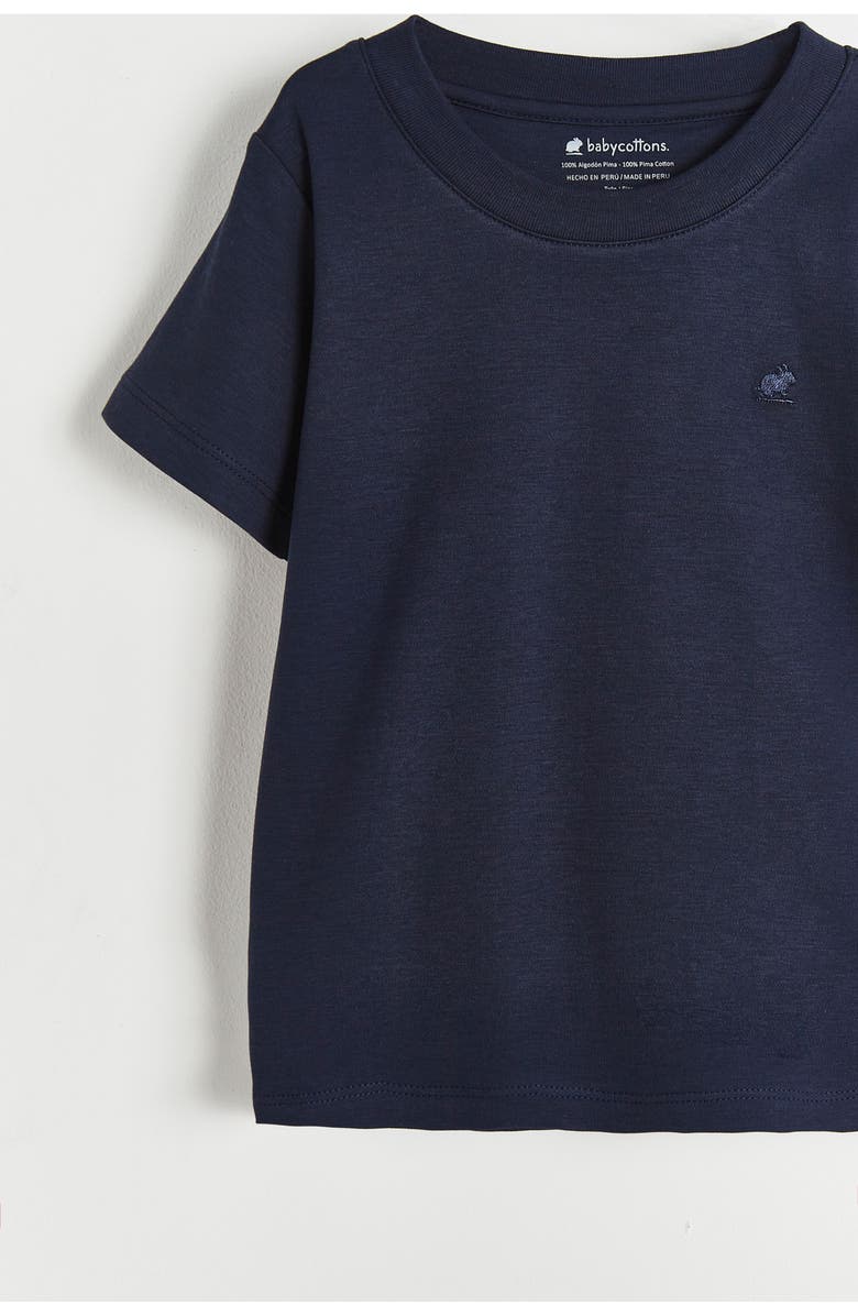 Babycottons Pima Colors T-Shirt, Alternate, color, Blue Navy