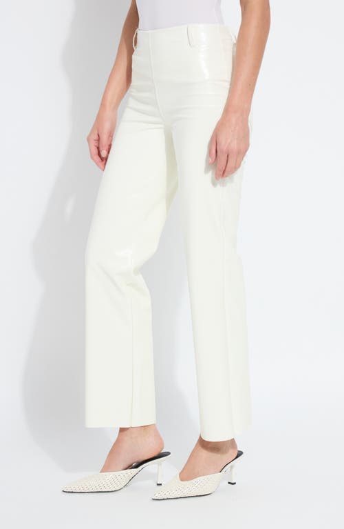 Lyssé Lysse Amara Flare Faux Leather Pants In White