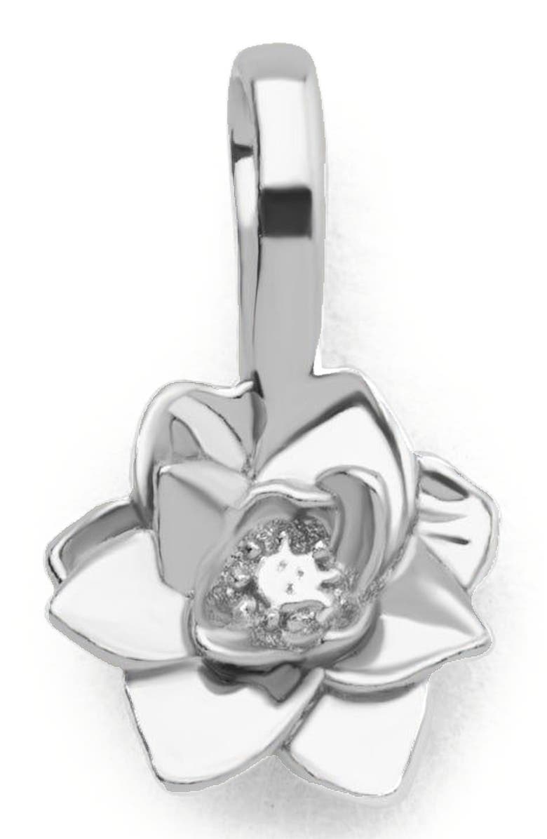 MADE BY MARY July Birth Flower Charm, Main, color, Silver