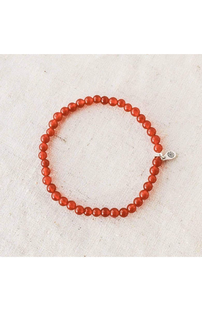 Tiny Rituals Carnelian Energy Bracelet, Alternate, color, Red / Orange