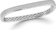 CHLOE AND MADISON Pavé Square Bangle Bracelet