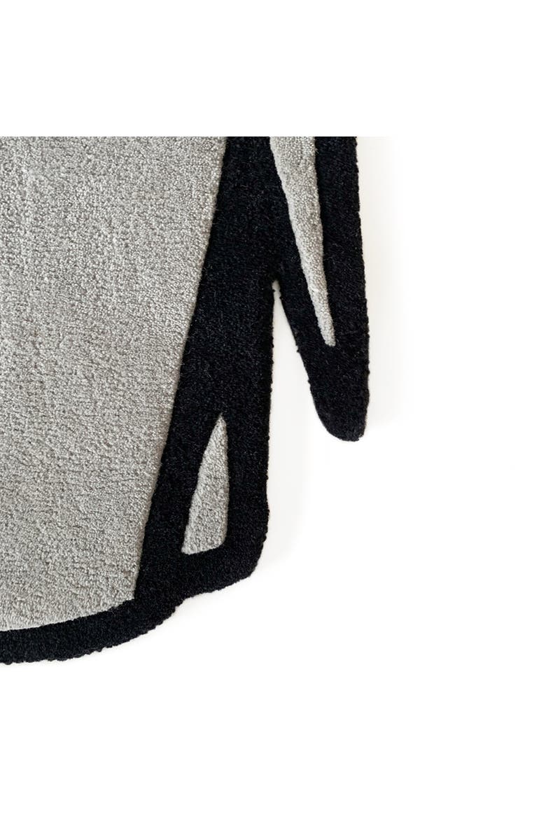 Olifant Elephant Rug, Alternate, color, Grey / Black Print