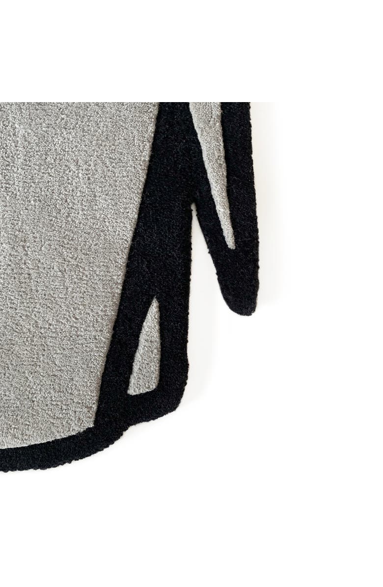 Maison Deux Olifant Elephant Rug, Alternate, color, Grey / Black Print