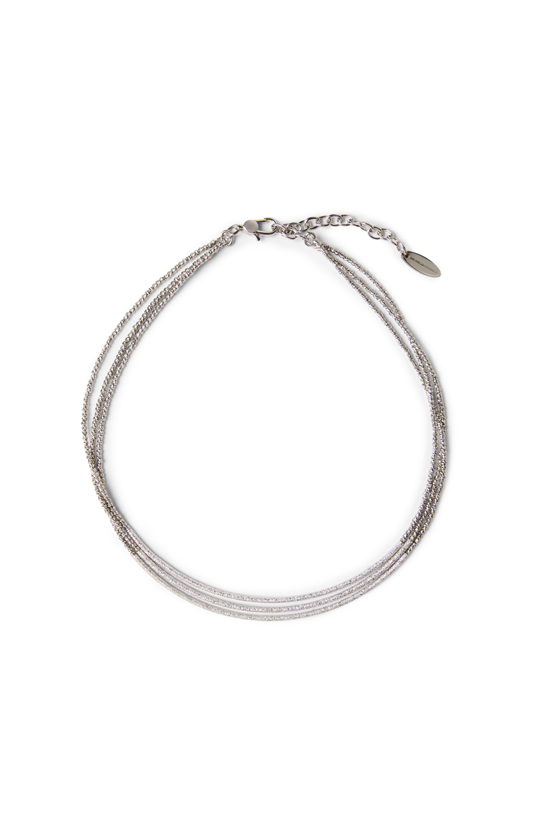 Brunello Cucinelli Silver necklace, Main, color, Grey