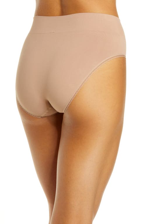 Wacoal Feeling Flexible High Cut Briefs In Brown