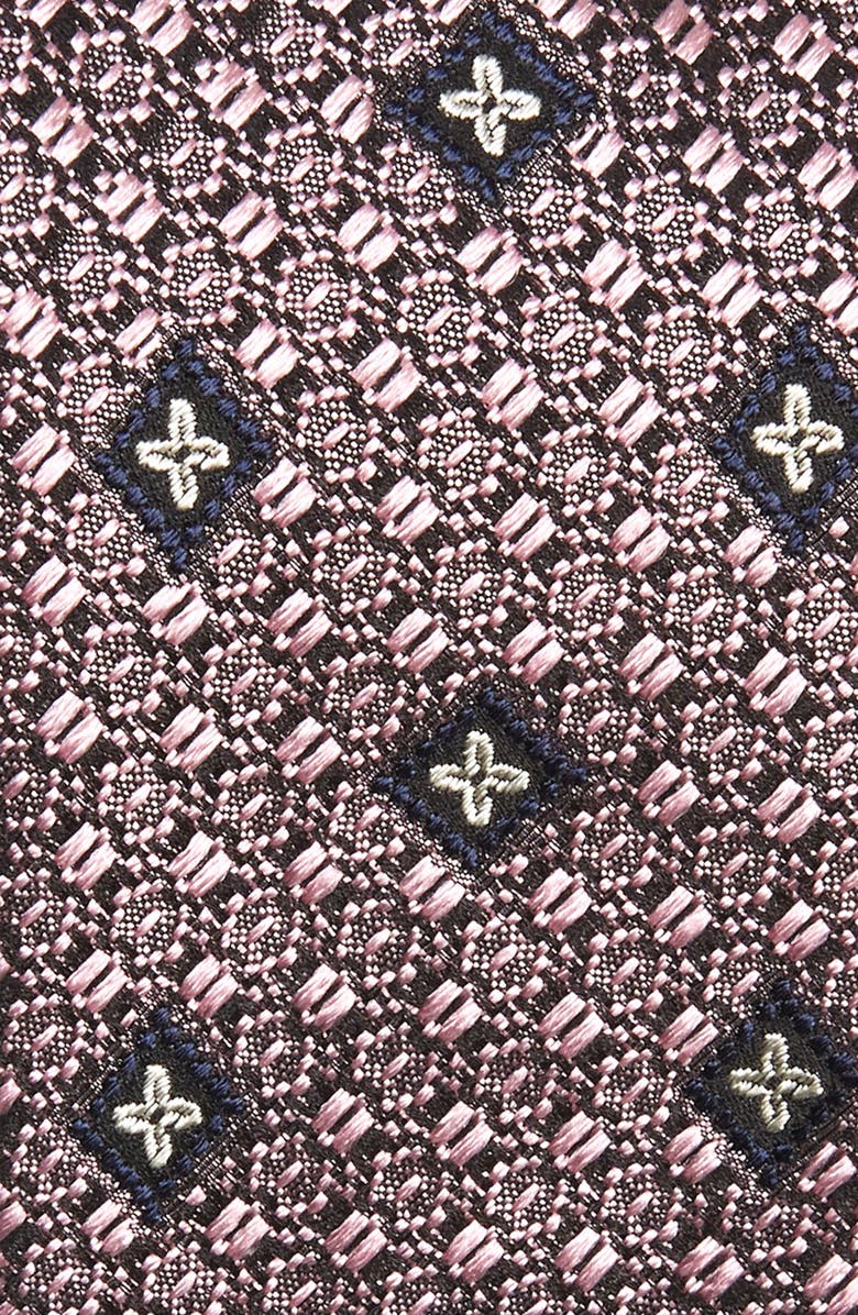 ZEGNA Floral Medallion Silk Tie, Alternate, color,