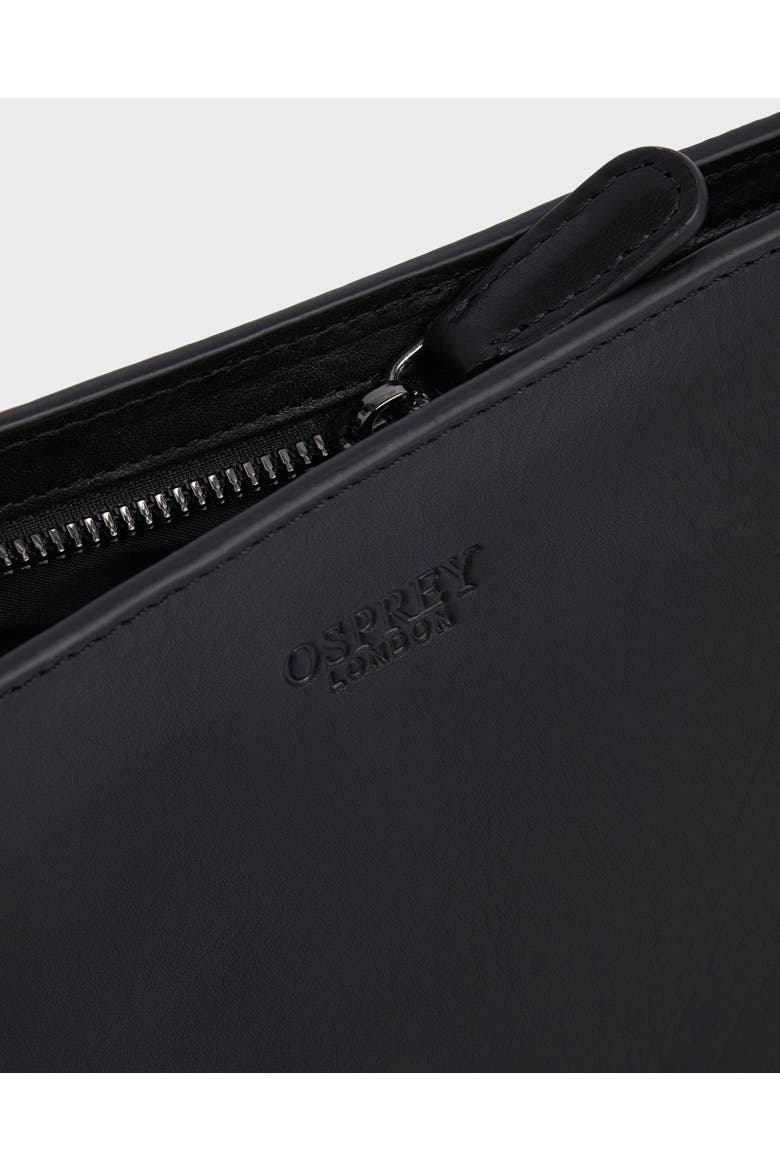 The Carter Leather Toiletry Bag, Alternate, color, Black