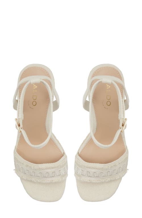 Aldo Aberitram Platform Espadrilles In Other White
