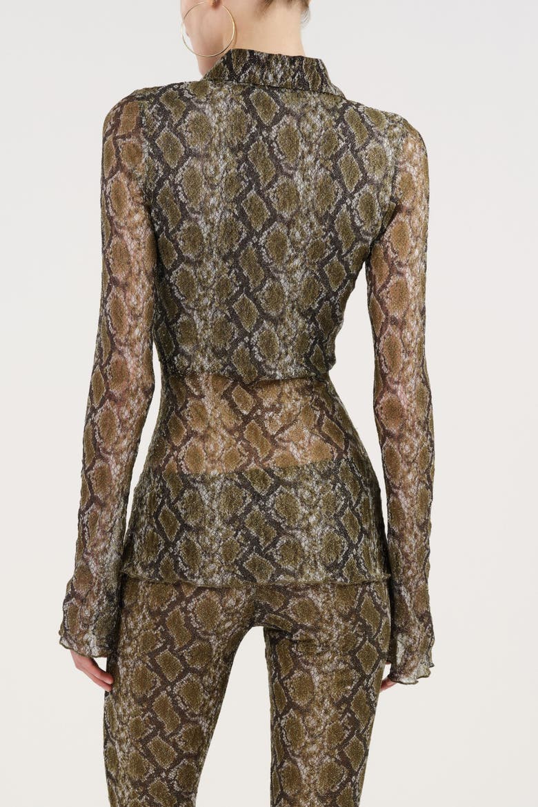 Snake Print Shirt, Alternate, color, Multi-Colored