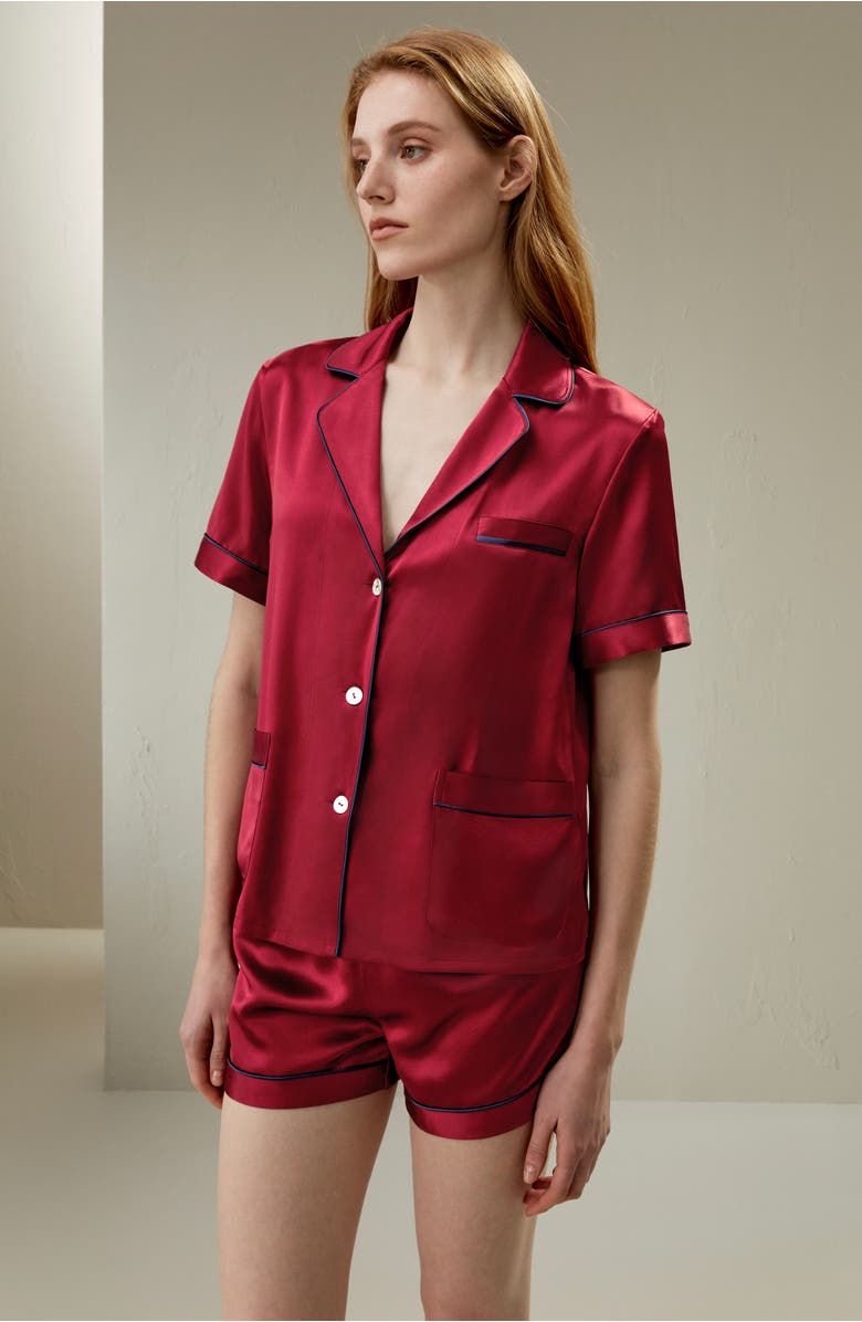 Lilysilk 22 Momme Summer Short Silk Pajama Set, Alternate, color,