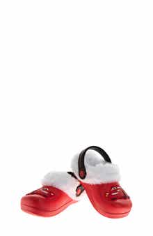 Kids' Cars Lightning McQueen Faux Fur Trimmed Clog
