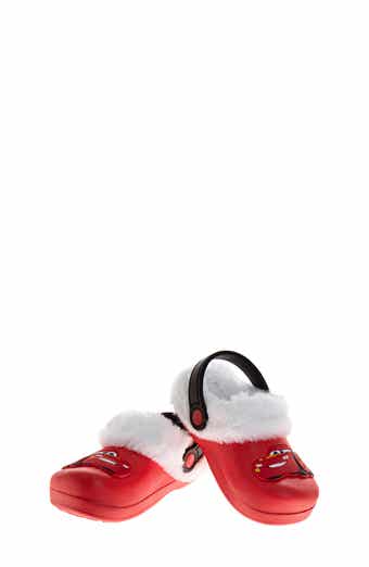 Kids' Cars Lightning McQueen Faux Fur Trimmed Clog