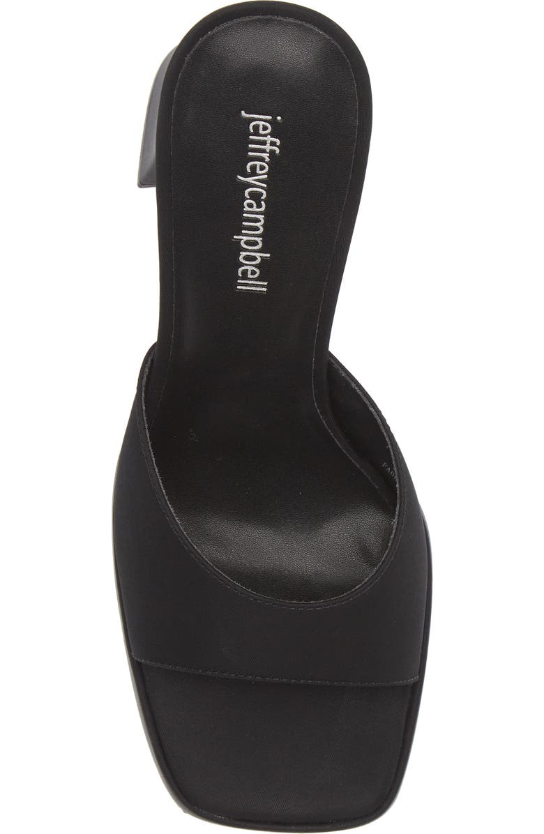 Jeffrey Campbell Ninety Platform Sandal, Alternate, color, Black Faille