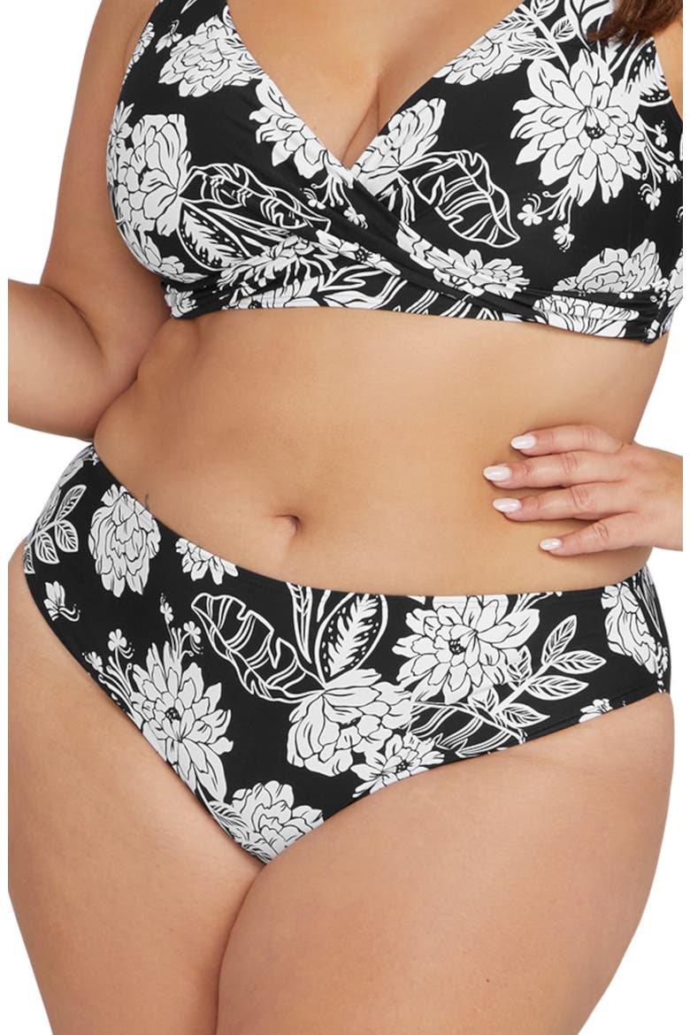 Monet Curve Fit Bikini Bottoms, Alternate, color, BLACK