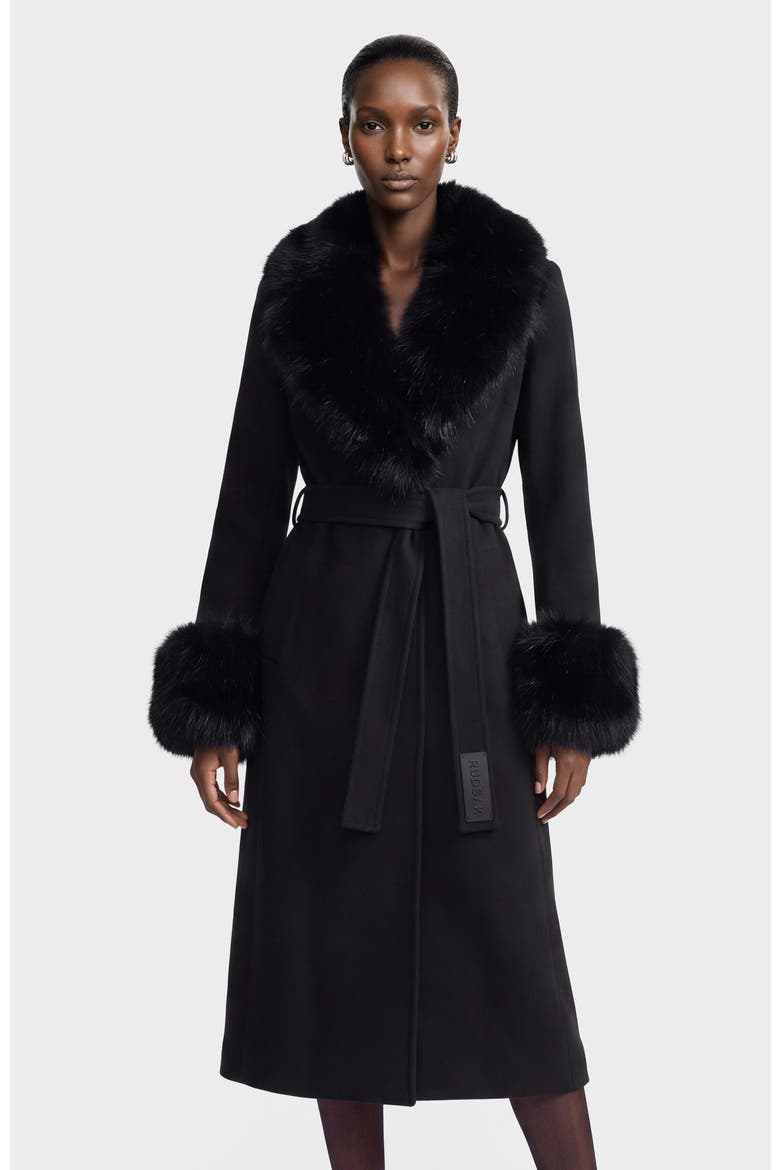 Marilla WL Wool Cashmere Coat, Main, color, Black