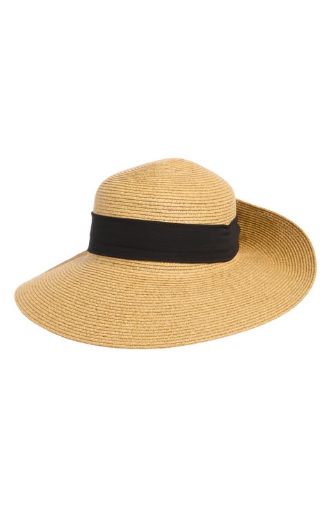Classic Flip Up Bow Floppy Hat