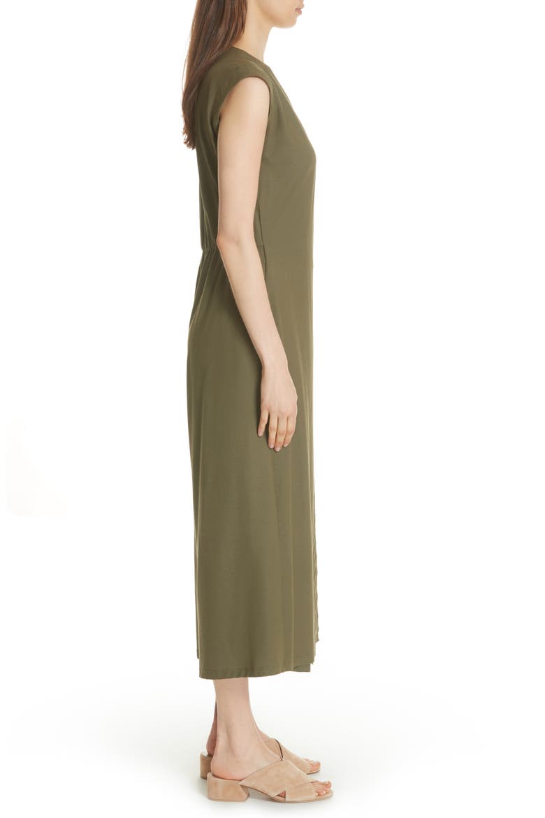 Wrap Crop Wide Leg Jumpsuit, Alternate, color, OLIVE