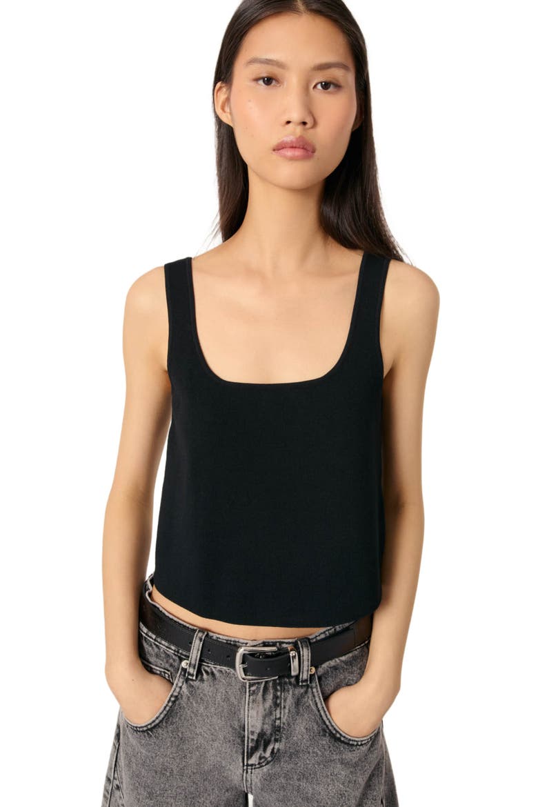 Knit top, Alternate, color, Black