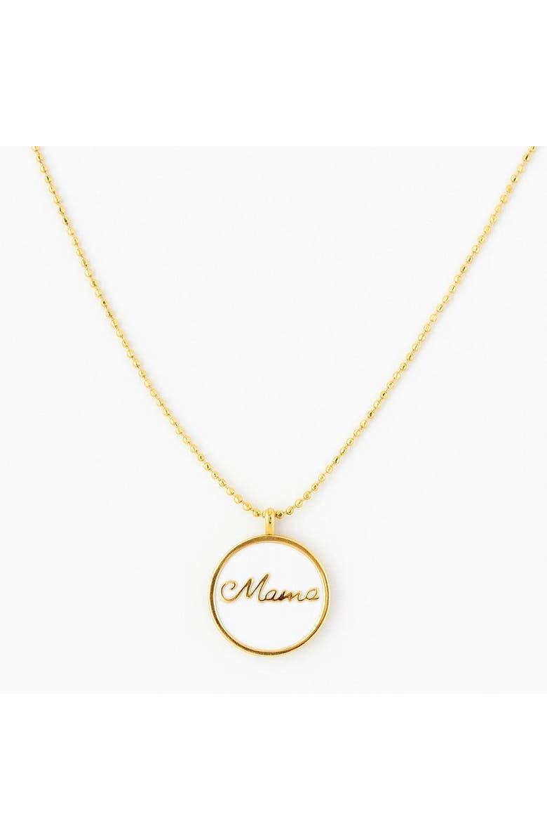 Ivy & Pearl Co. Forever Mama Necklace, Main, color, Gold