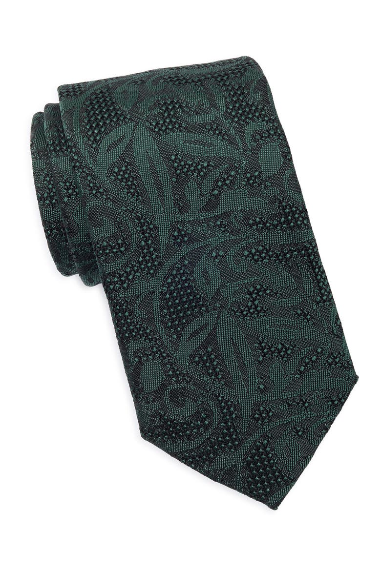 Silk Grenadine Tie, Main, color, GREEN