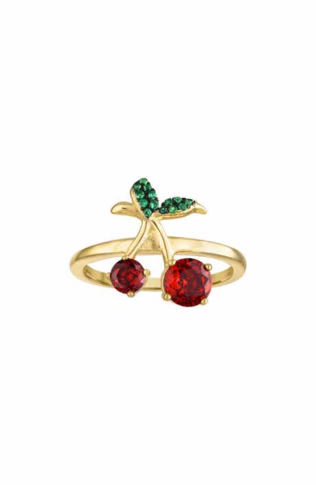 FZN Cubic Zirconia Cherry Ring