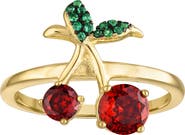 FZN Cubic Zirconia Cherry Ring