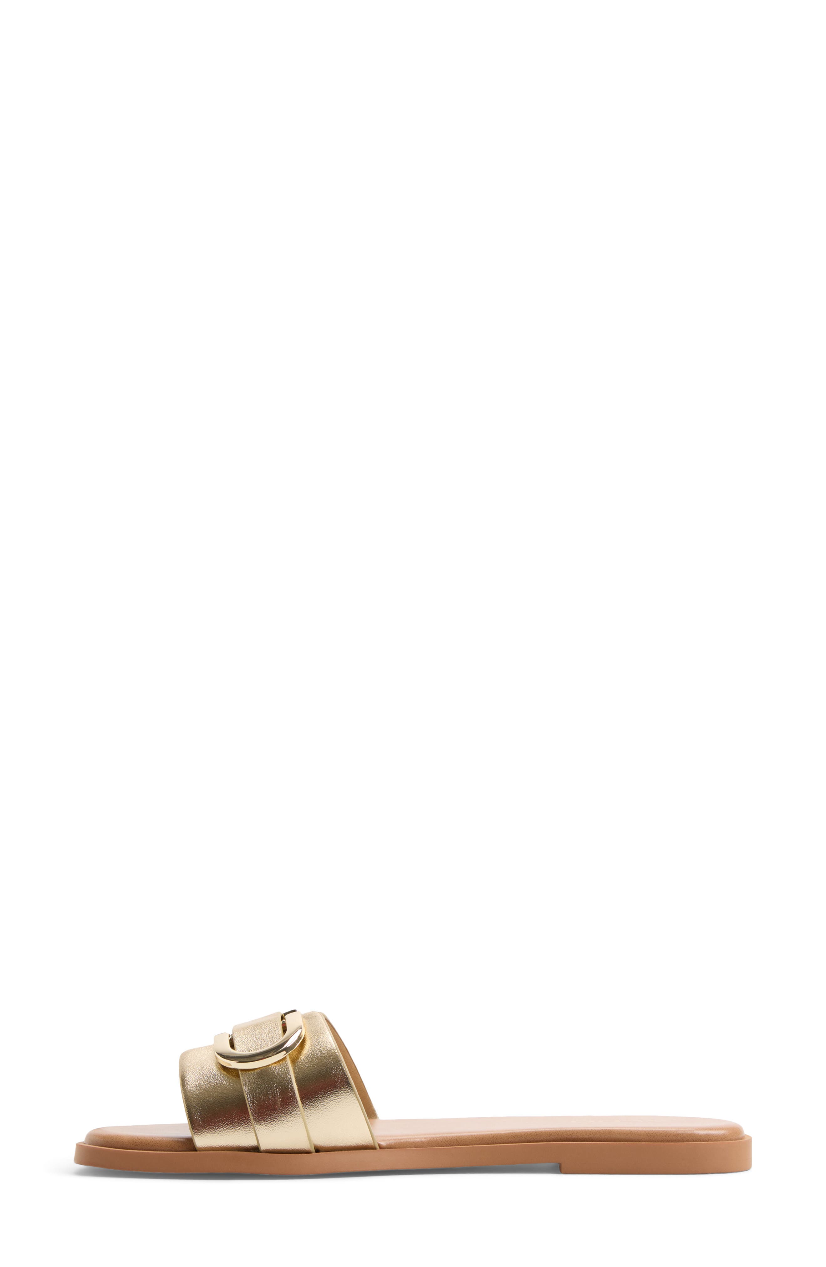 Giigii Slide Sandal, Alternate, color, GODDESS GOLD METALLIC