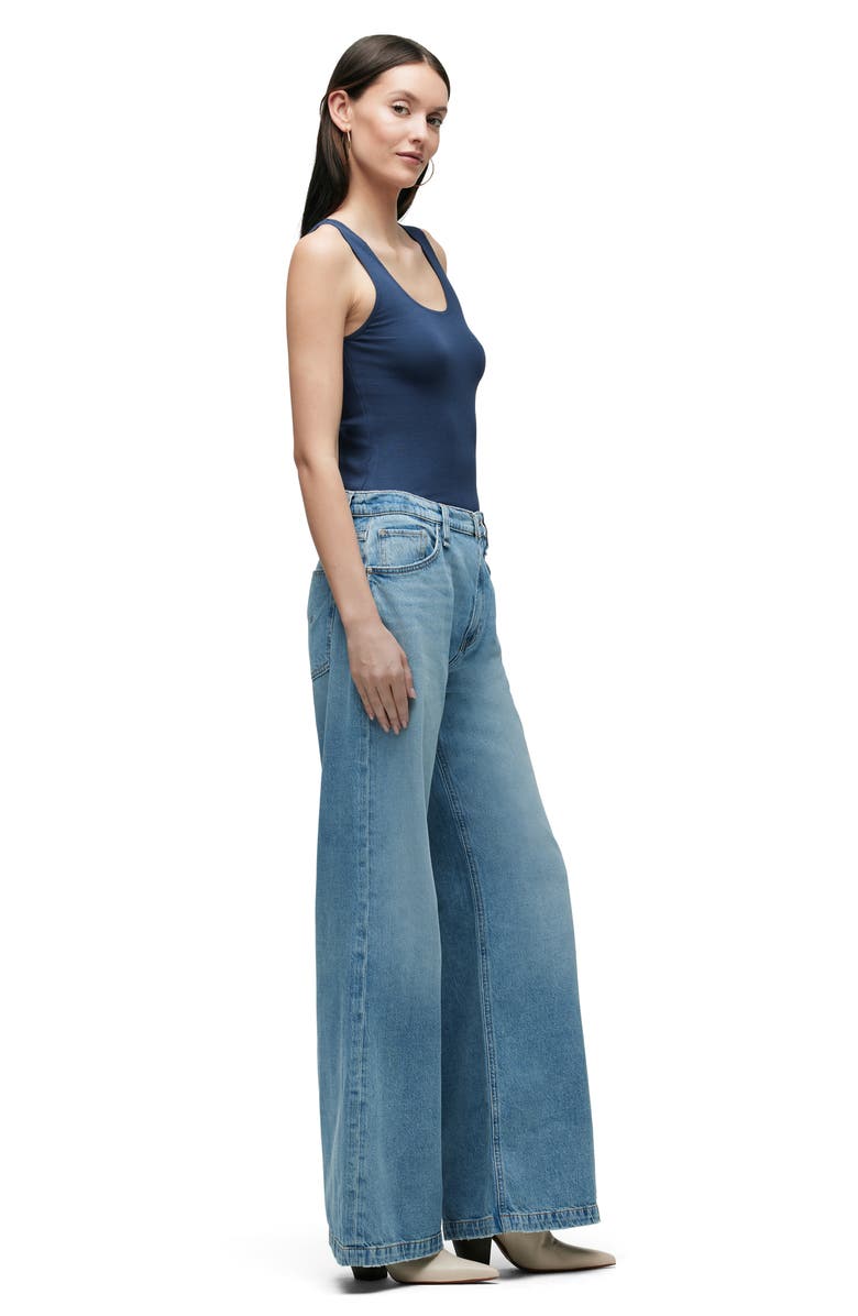 Hudson Jeans Jodie High Waist Super Wide Leg Jeans, Alternate, color, Aspen