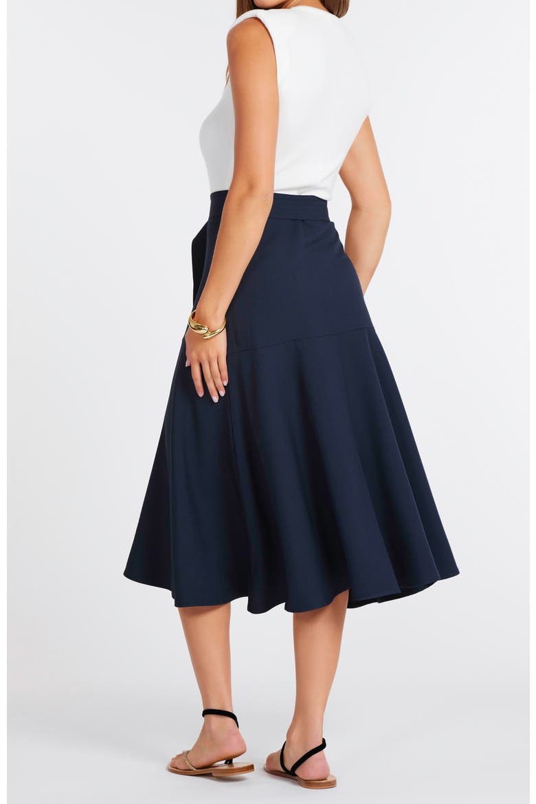 Kristopher Twofer Dress, Alternate, color, Navy