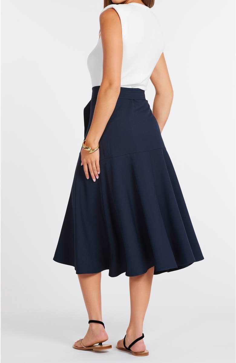 Bishop + Young Kristopher Twofer Dress, Alternate, color, Navy