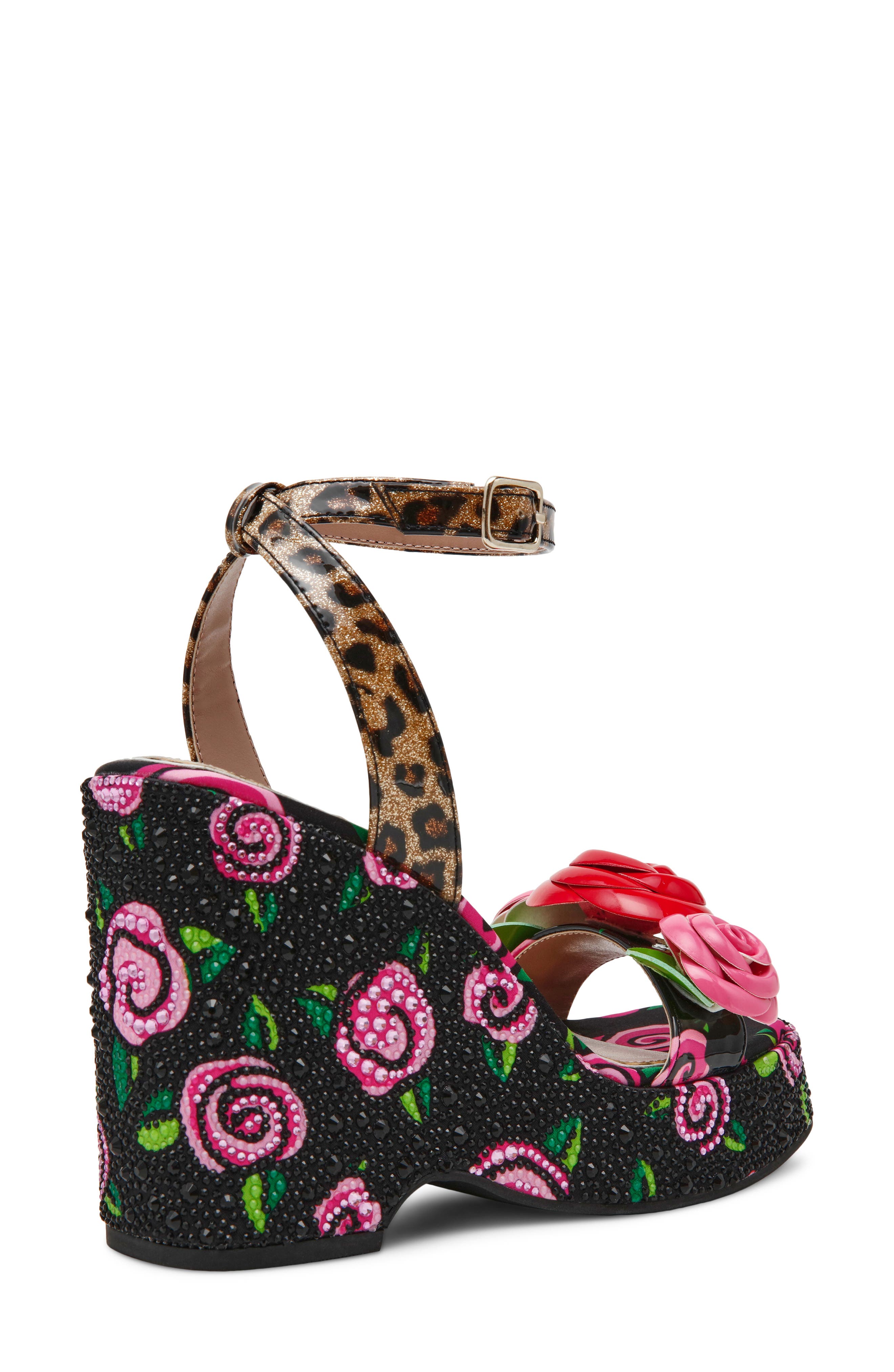 Betsey Johnson Lizzette Wedge Sandal, Alternate, color, 