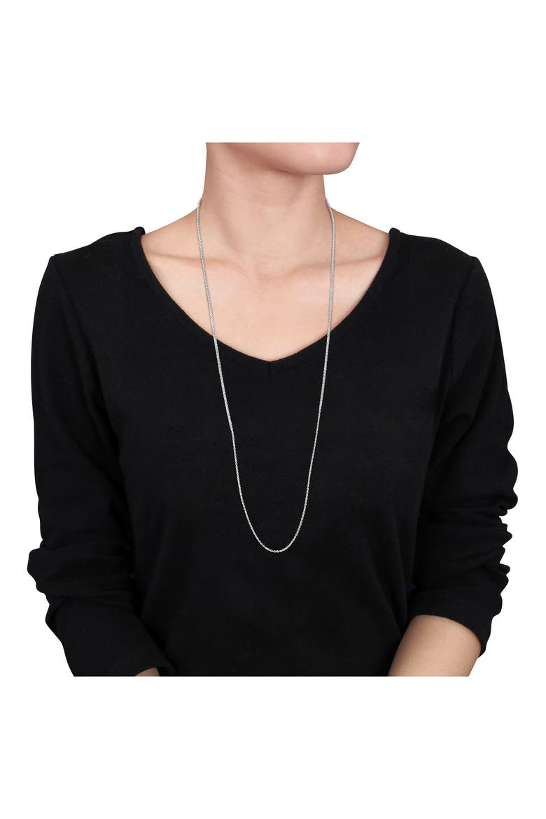 Sterling Silver Diamond-Cut Rope Chain Necklace - 1.7mm, Alternate, color, SILVER