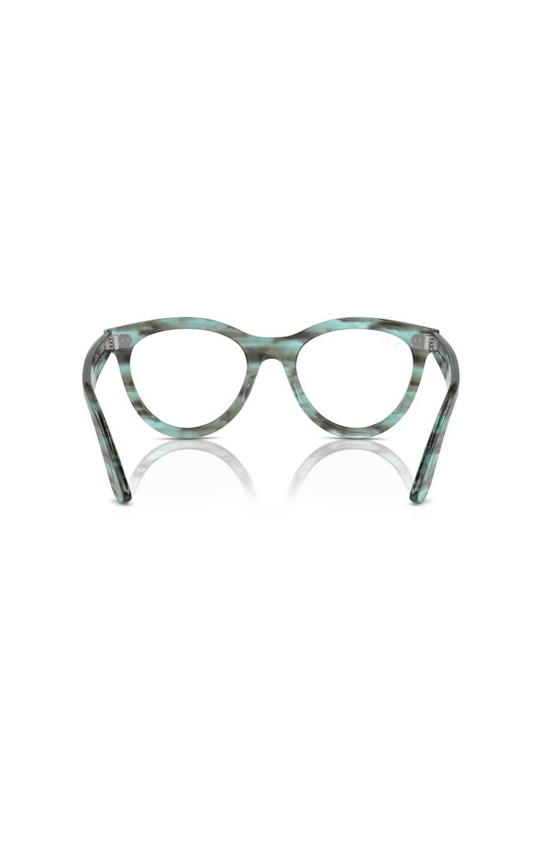 Ray-Ban 51mm Round optical glasses, Alternate, color, Green