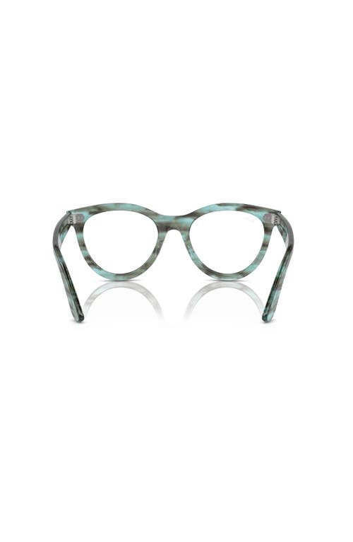 Ray Ban Ray-ban 51mm Round Optical Glasses In Green