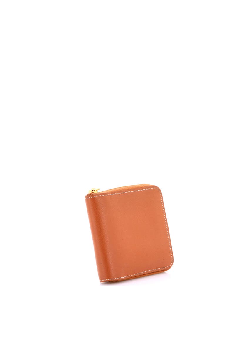 Zipengo II Chaine d'Ancre Zip Wallet Leather, Alternate, color, Gold