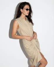 The Shirt by Rochelle Behrens The Sleeveless Wrap Front Dress
