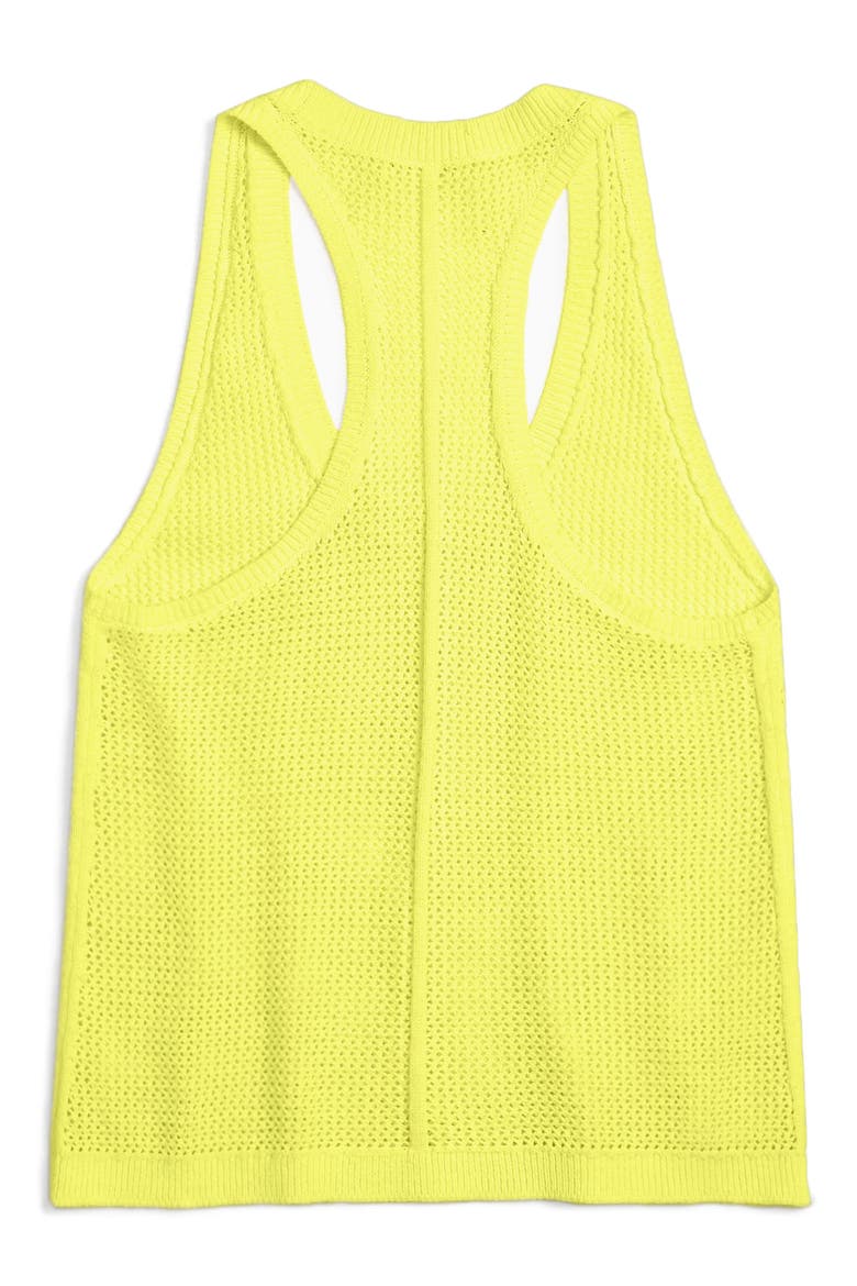 Jacy Mesh Racerback Tank, Alternate, color, FRESHLIME