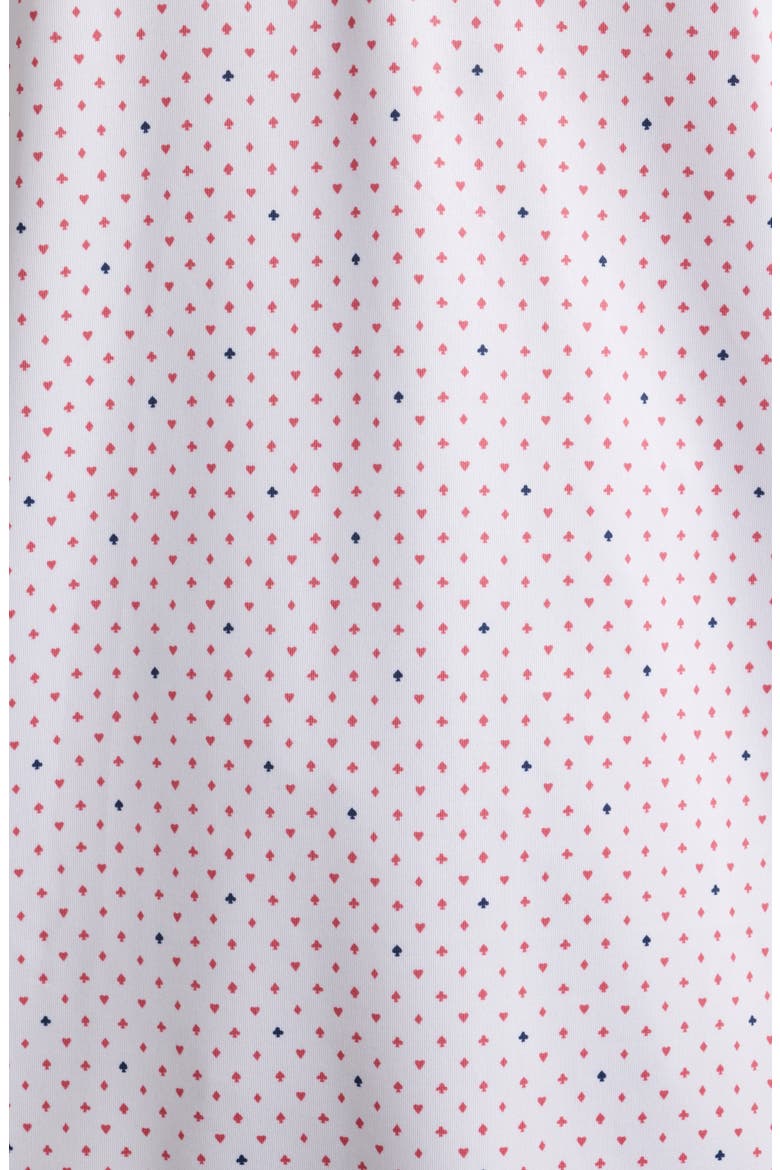Gambit Card Suit Print PREP-FORMANCE Golf Polo, Alternate, color, WHITE