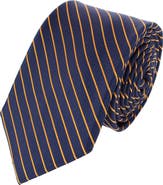 Trafalgar Declan Diagonal Stripe Silk Business Necktie