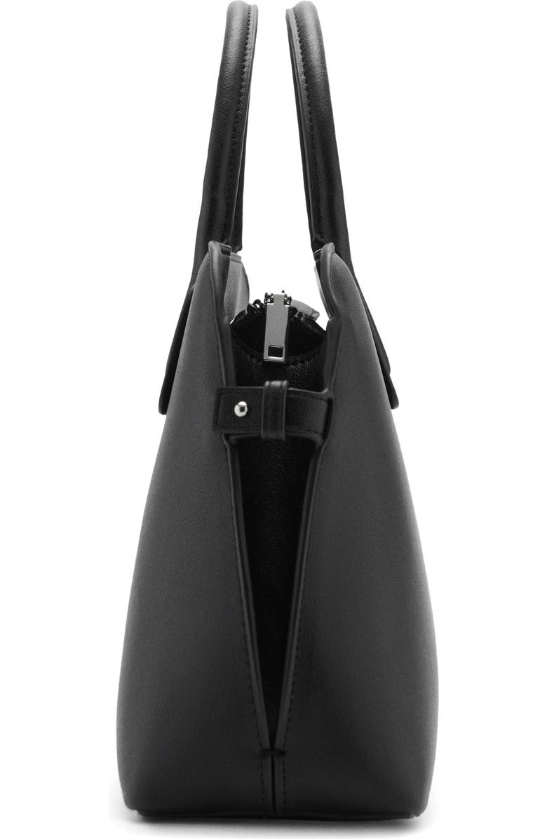 MANGO Faux Leather Bowling Bag, Alternate, color,