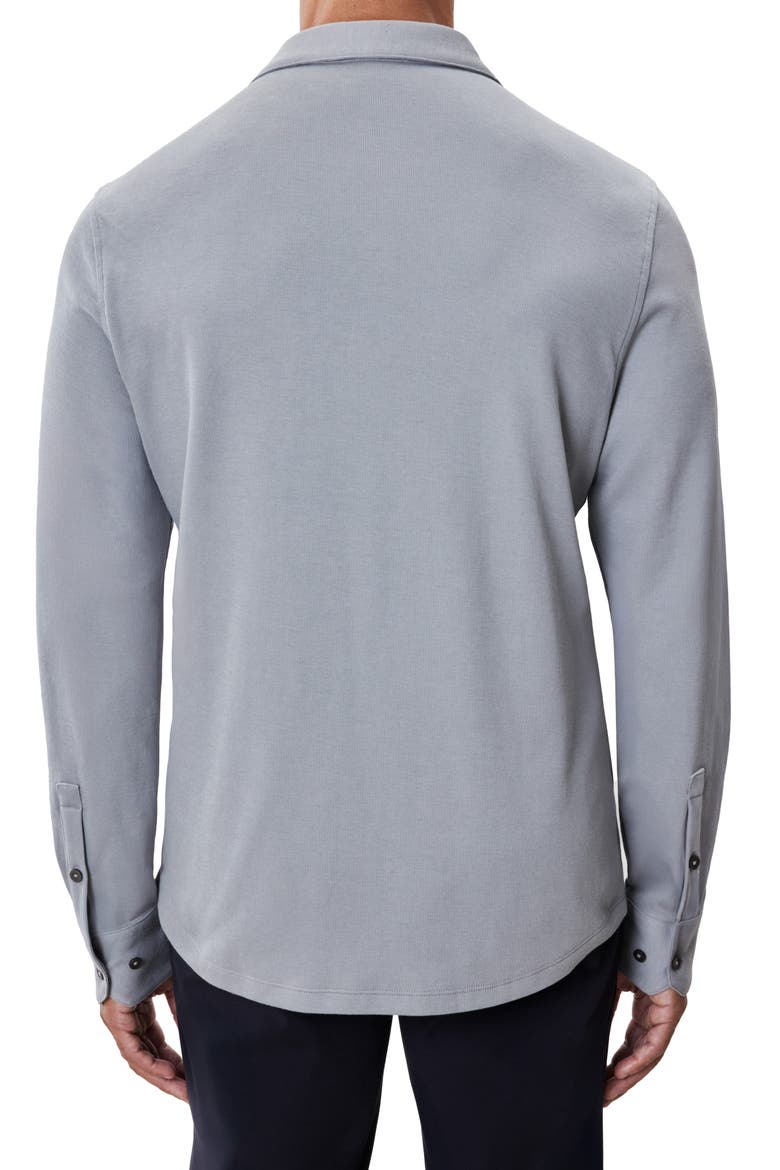 Milo Knit Button-Up Shirt, Alternate, color, MONUMENT GREY
