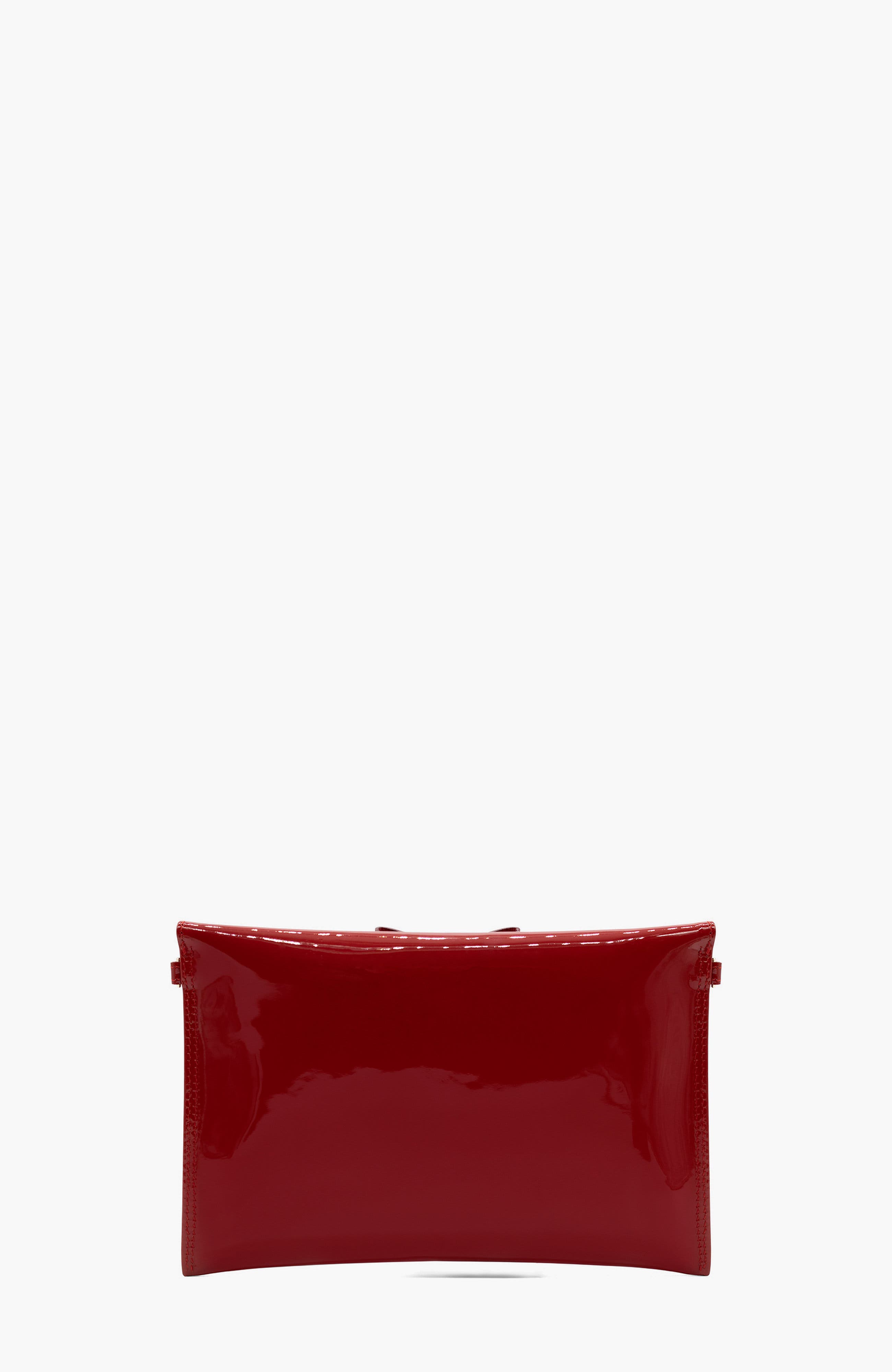 All In Patent Leather Clutch Bag 68, Alternate, color, Red