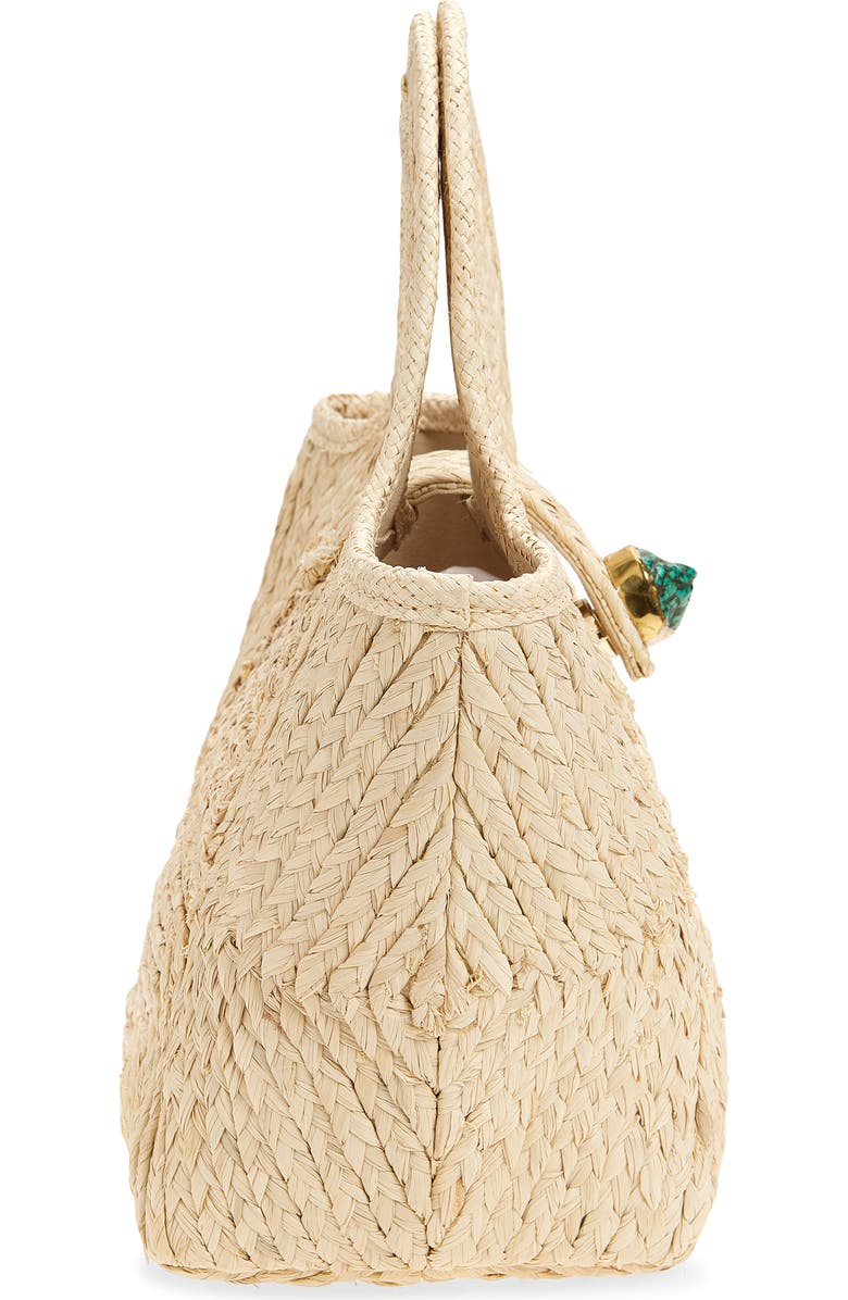 Pamela Munson The Petite Lulu Raffia Shoulder Bag, Alternate, color, Natural