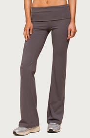 EDIKTED Oriane Foldover Flare Leggings