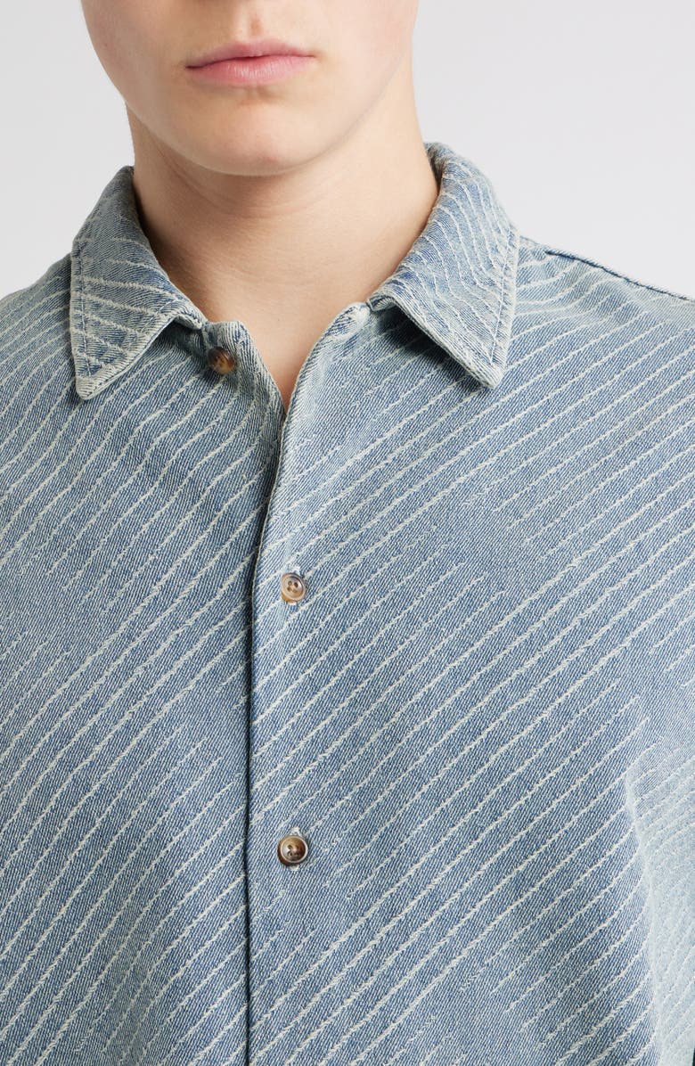 RIZORT Clever Denim Button-Up Shirt Jacket, Alternate, color, Indigo