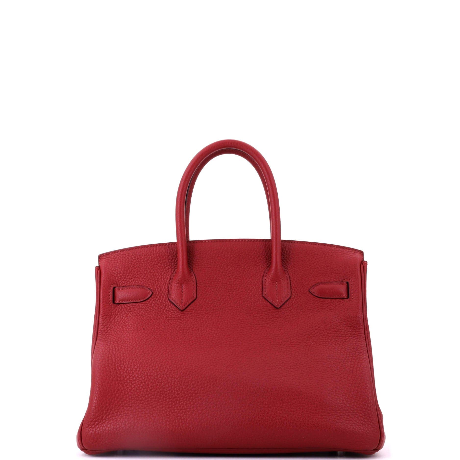 Birkin Handbag Red Togo with Palladium Hardware 30, Alternate, color, Red