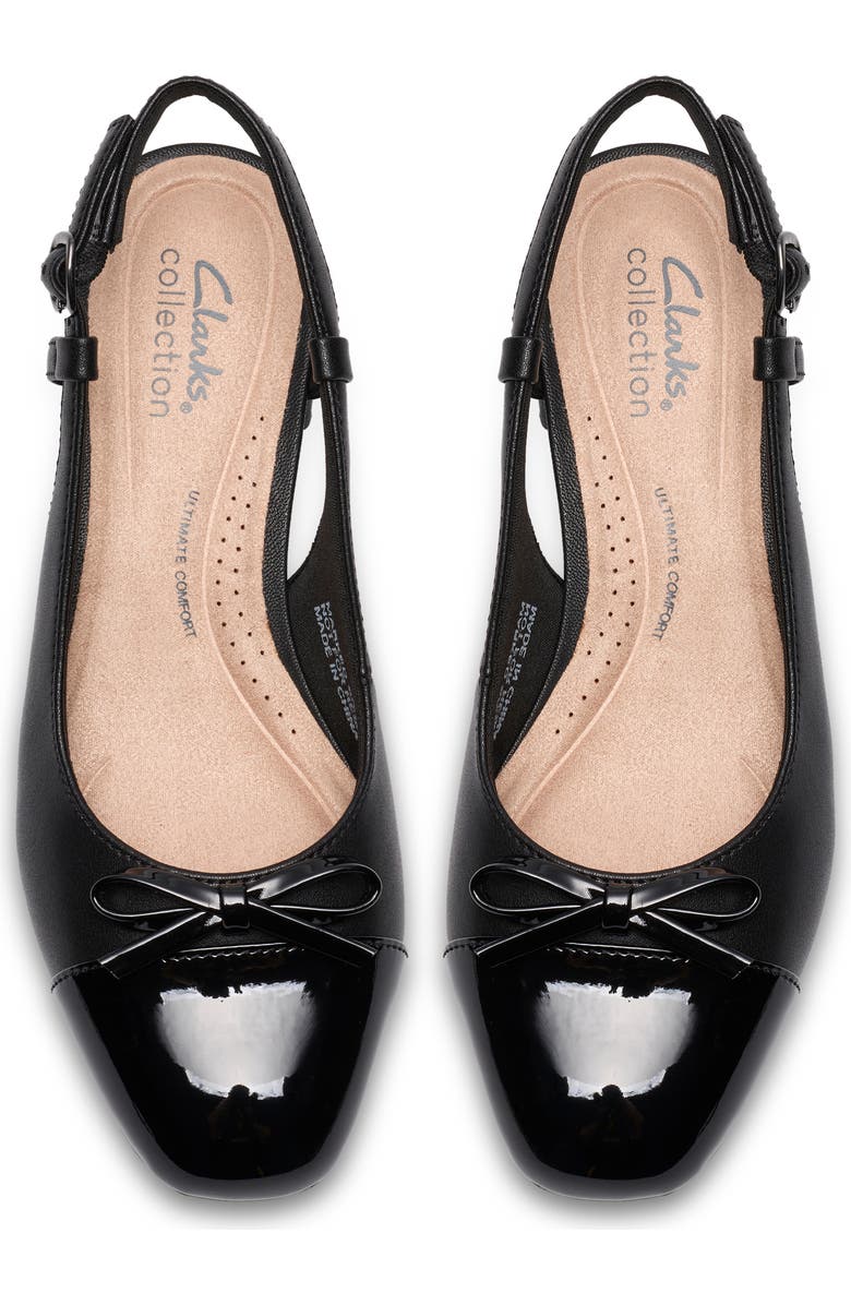 Clarks<sup>®</sup> Iridessa Slingback Pump, Alternate, color, Black Leather