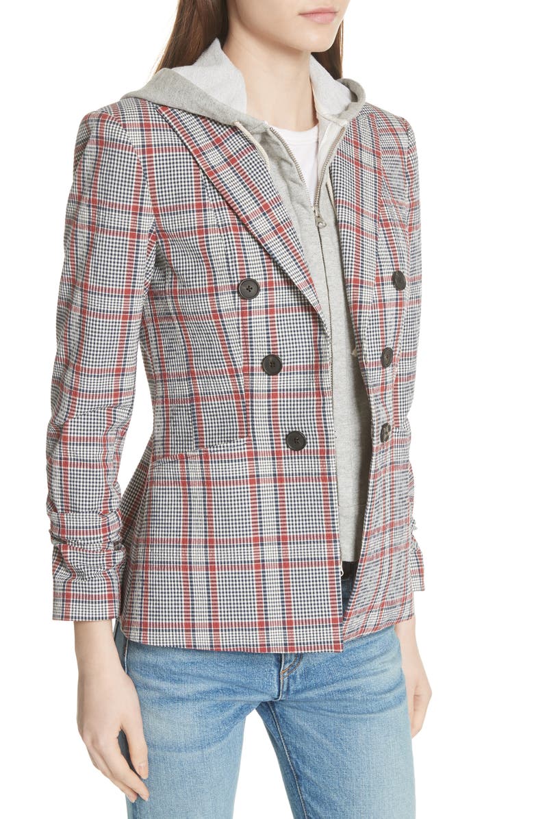 Veronica Beard Caldwell Plaid Dickey Jacket, Alternate, color,